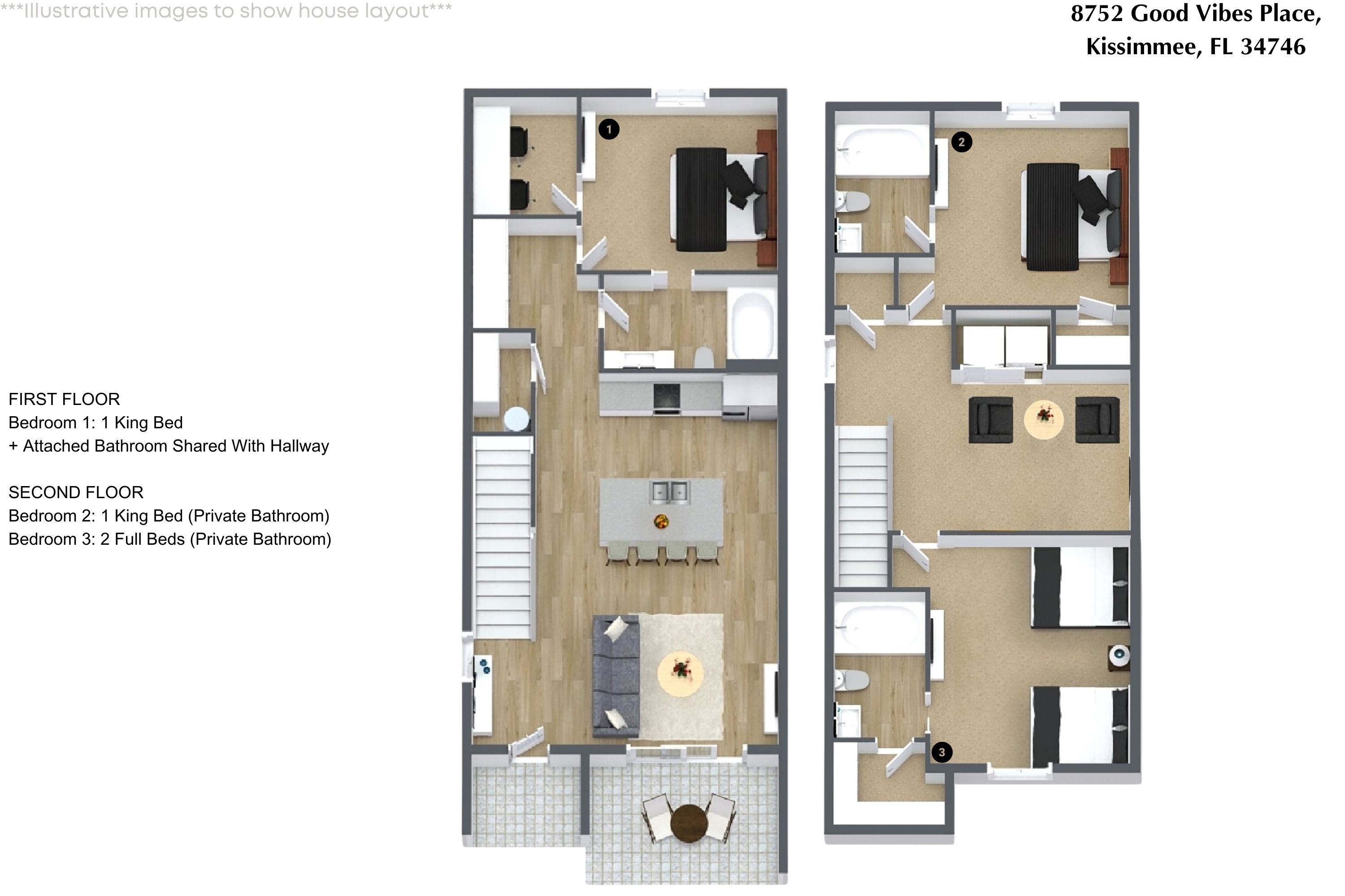 3 bedroom vacation townhouse at The Hub at Westside Reserve - Image 30