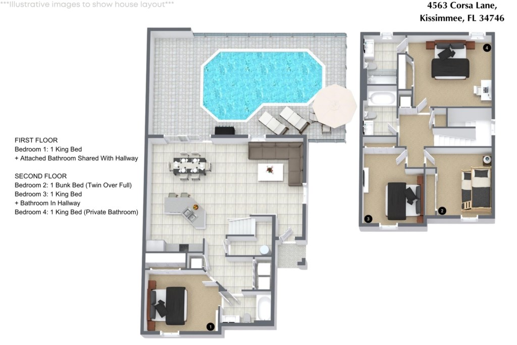 4 bedroom vacation townhouse at Bella Vida - Image 25