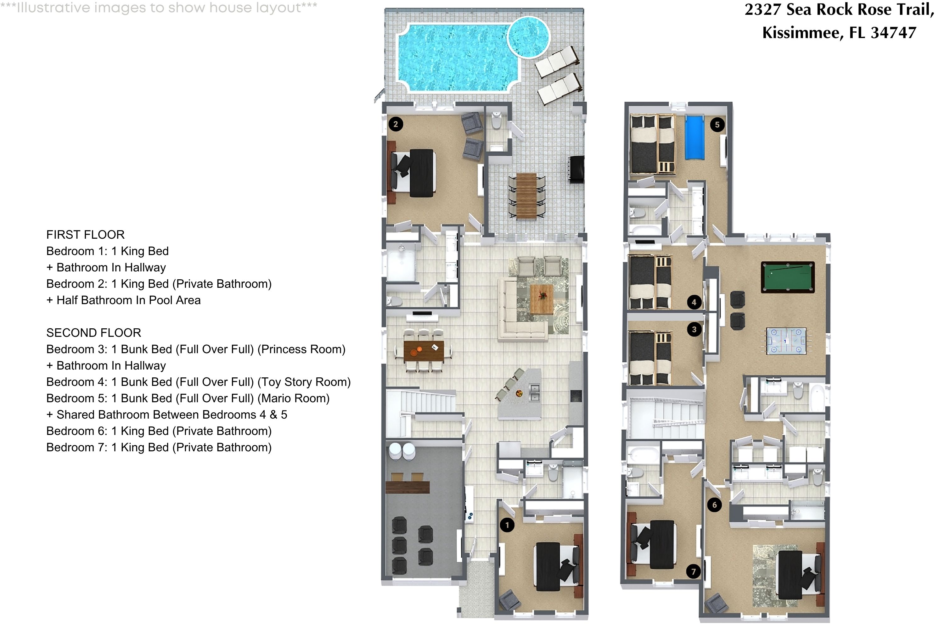 7 bedroom vacation house at Solara Resort - Image 60