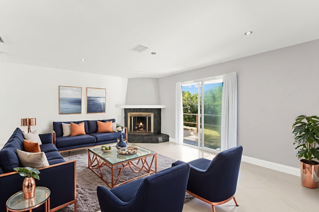 Virtually Staged Living Room