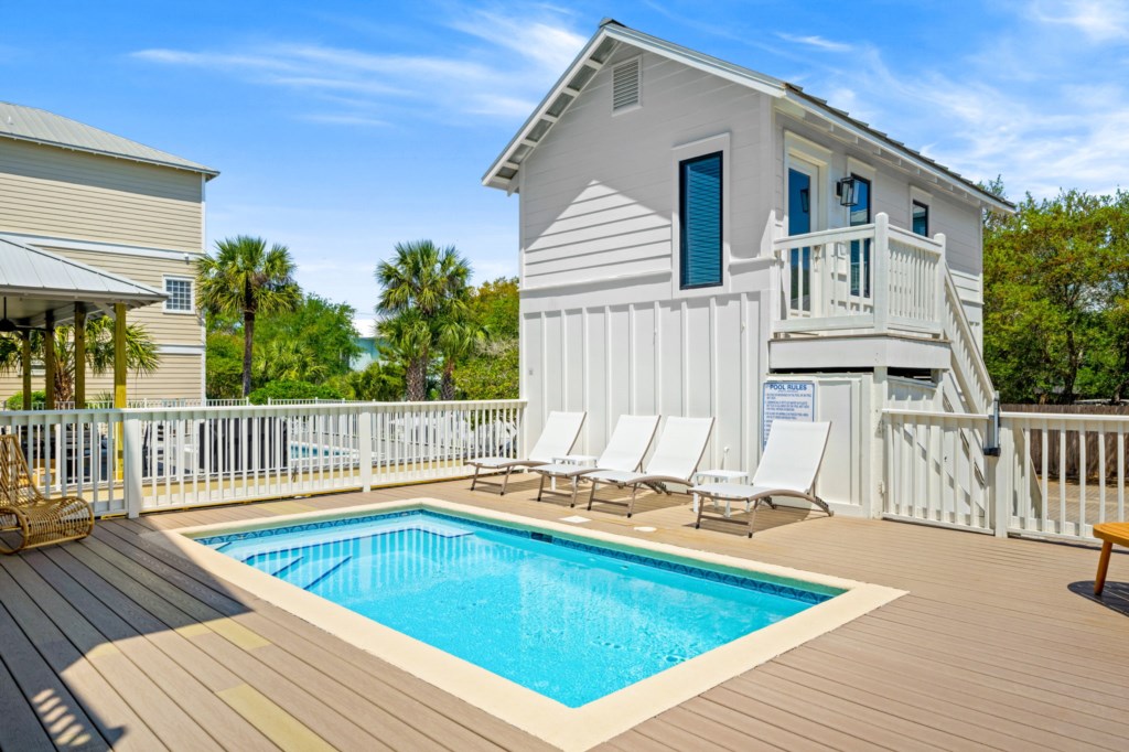 Pool Deck Between Main House and Carriage House
