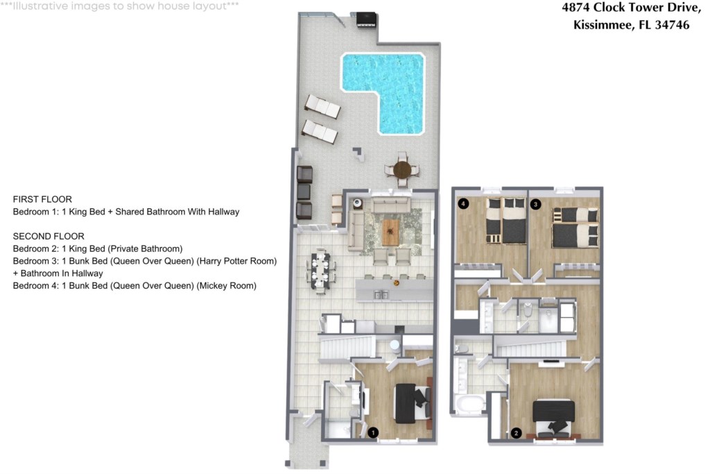 4 bedroom vacation townhouse at Storey Lake - Image 33