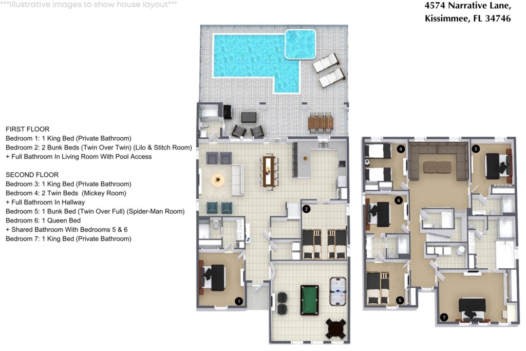 7 bedroom vacation house at Storey Lake - Image 56