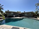 Pebble-Tech In-ground Pool with Outdoor Dining