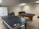 Game Room with full-size Billiards and Ping Pong