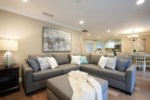 Open Concept Main Living Area: Living, Dining Room and Kitchen