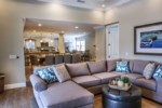 Open Concept Main Living Area with Oversized sectional
Living Room looking into the Dining Room and Kitchen