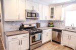 Custom Kitchen with Stainless Steel Appliances