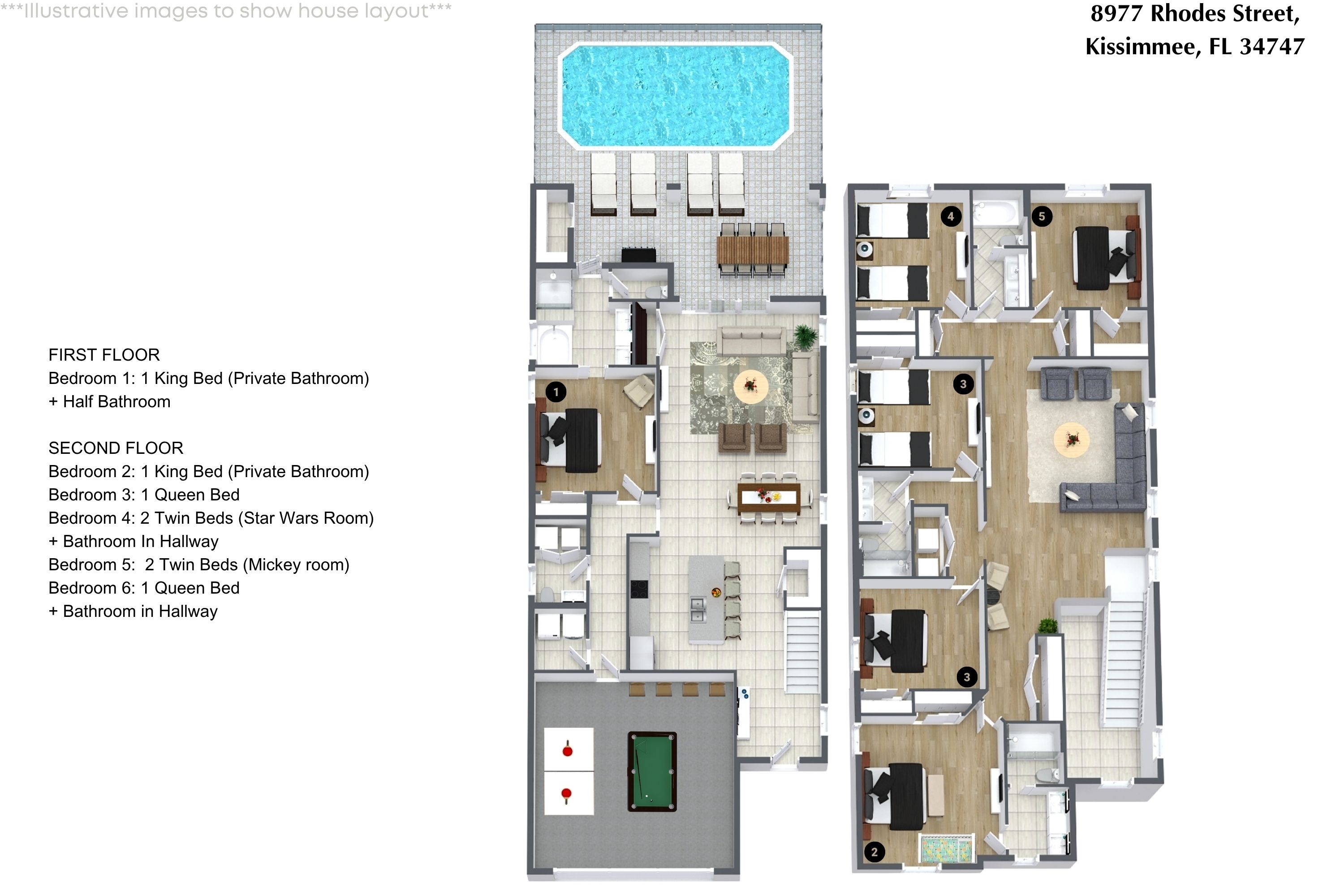 6 bedroom vacation house at Windsor at Westside  - Image 53