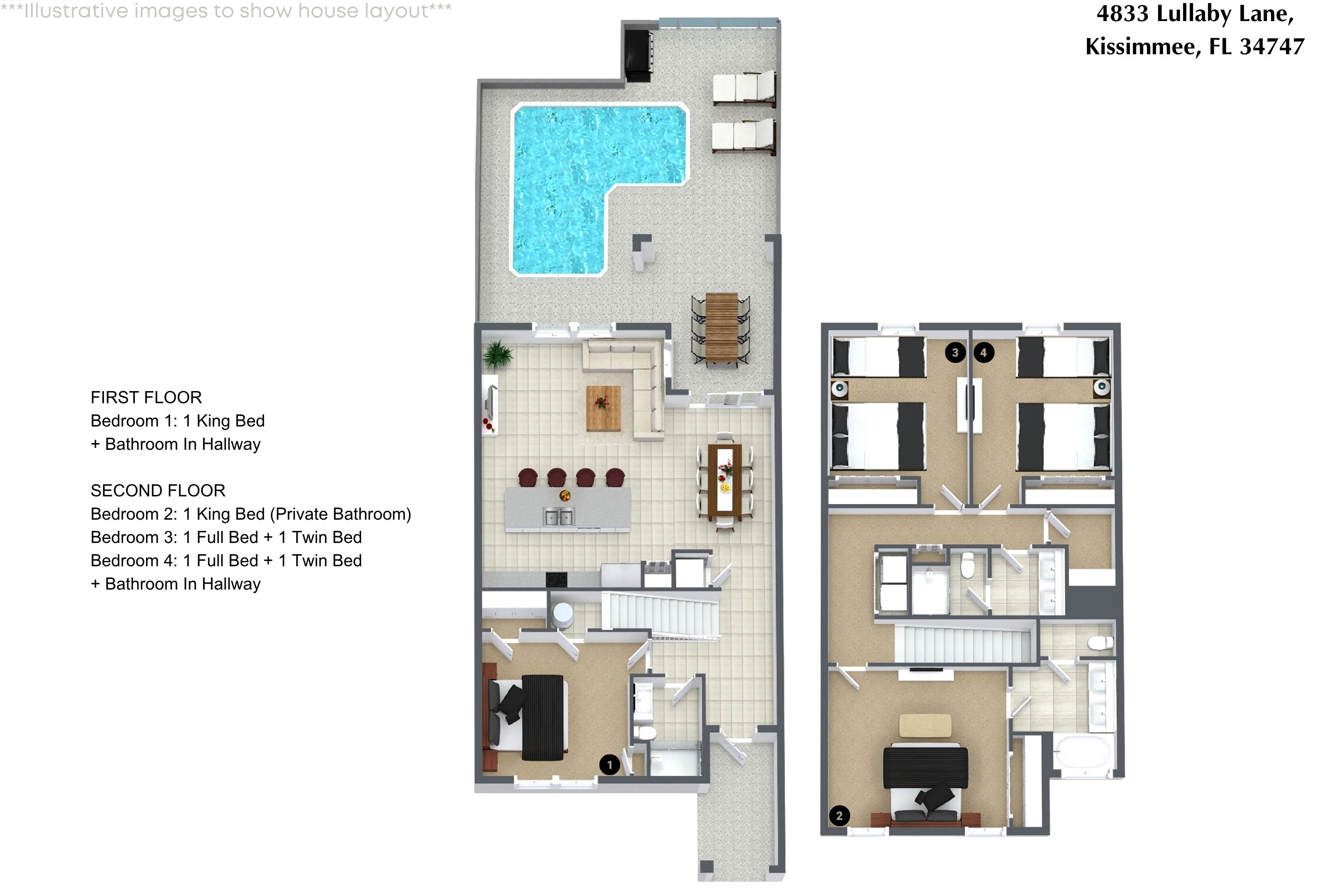 4 bedroom vacation townhouse at Storey Lake - Image 31