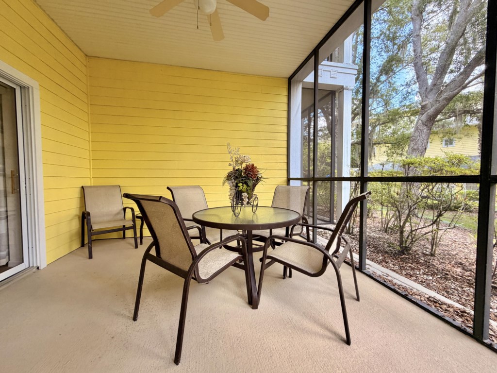 Relax with your morning coffee on the private balcony.
