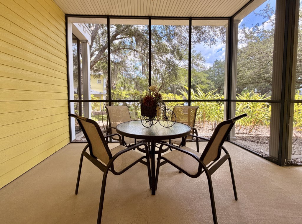Relax with your morning coffee on the private balcony.
