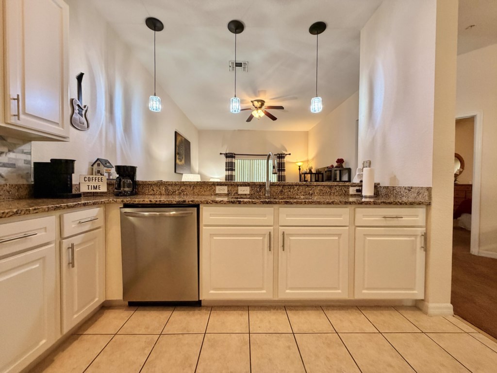 Fully equipped kitchen with everything you need for home-cooked meals.

