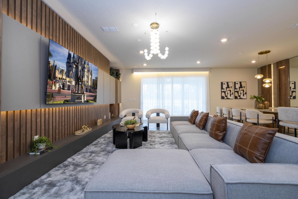 Open Floor Concept Living & Dining w/ Luxury furnishing