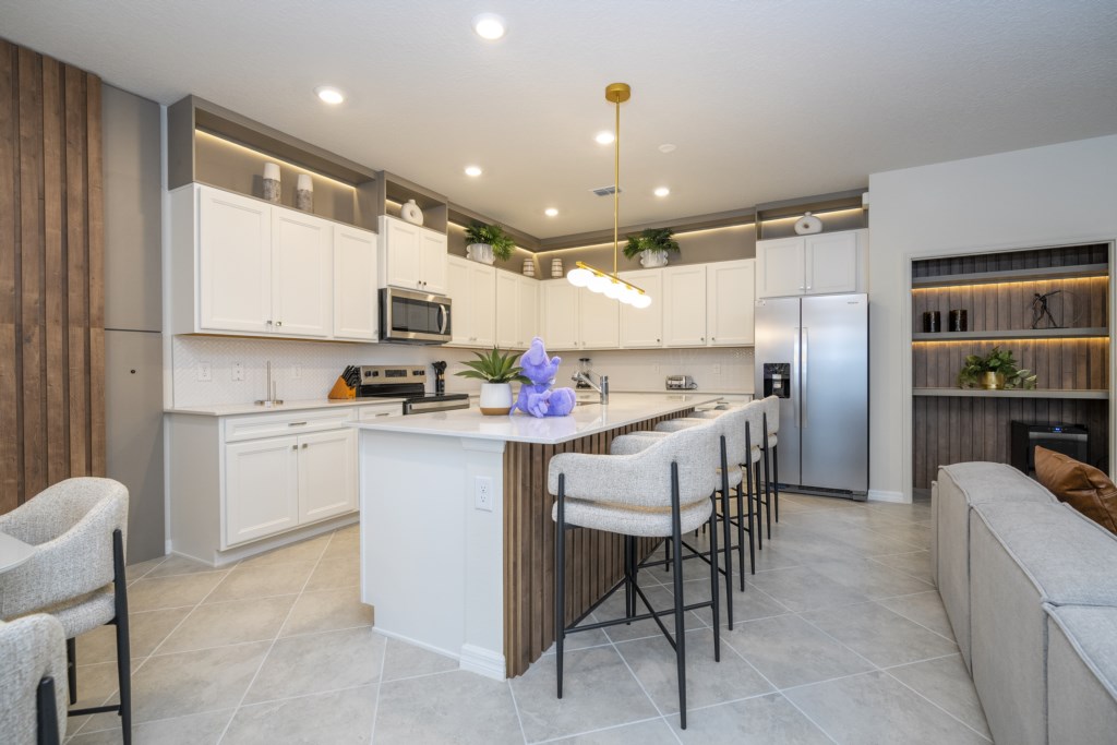 Open Floor Concept Living & Dining w/ Luxury furnishing