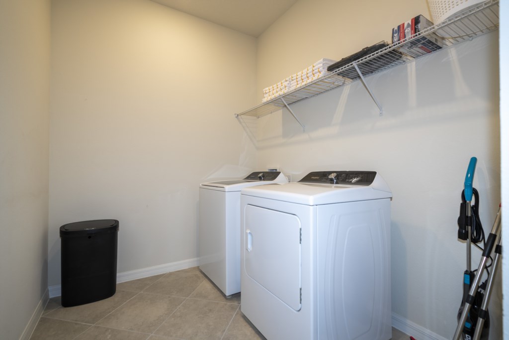 Fully equipped laundry
