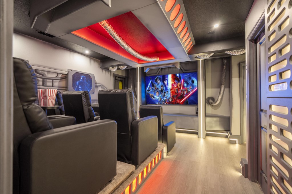 Home Theater w/ seating for 9 people