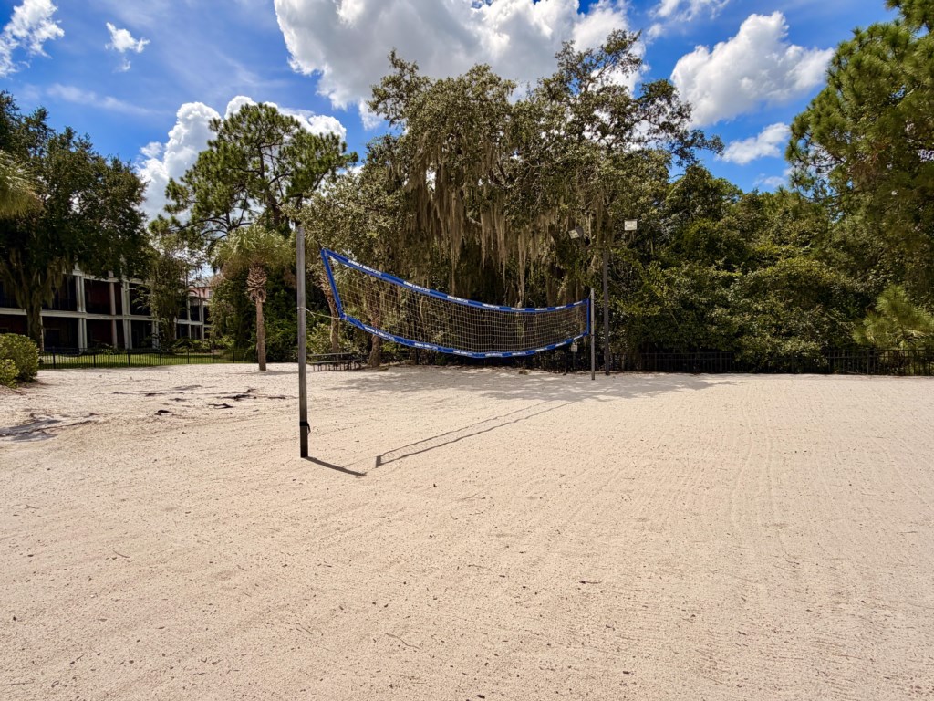 Volleyball Court located on the beach.