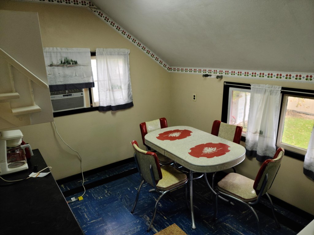 kitchen and dining