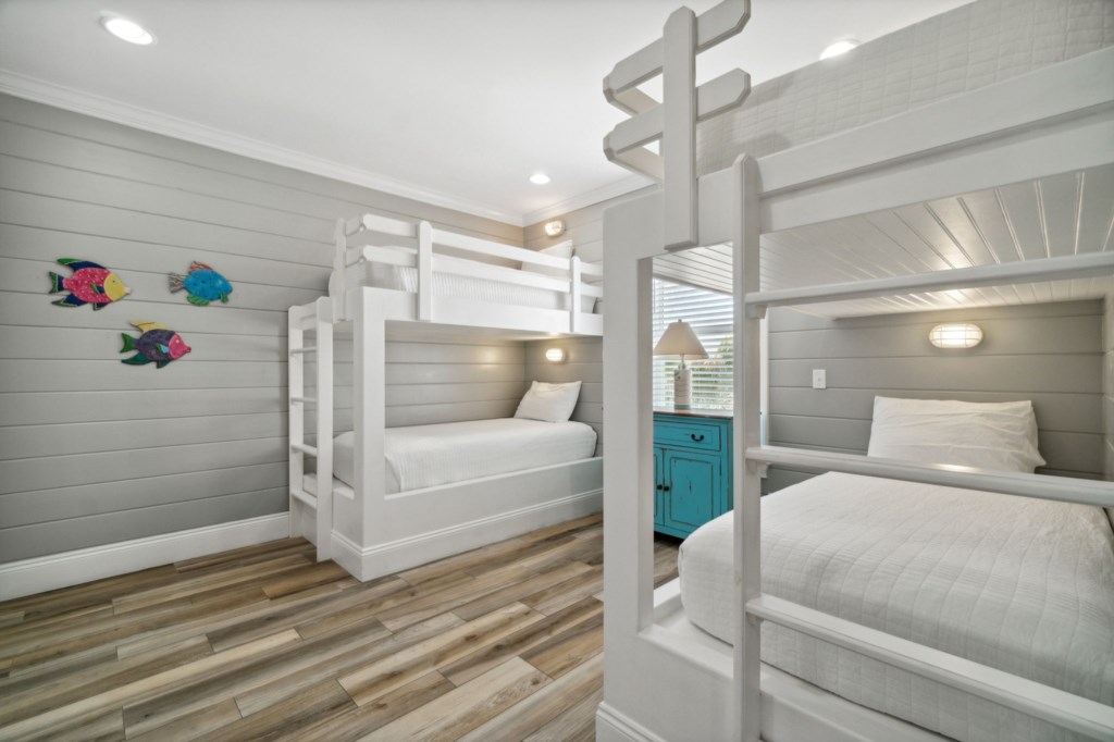 Bunk Room With Two Twin-Over-Twin Bunk Beds On 3rd Floor