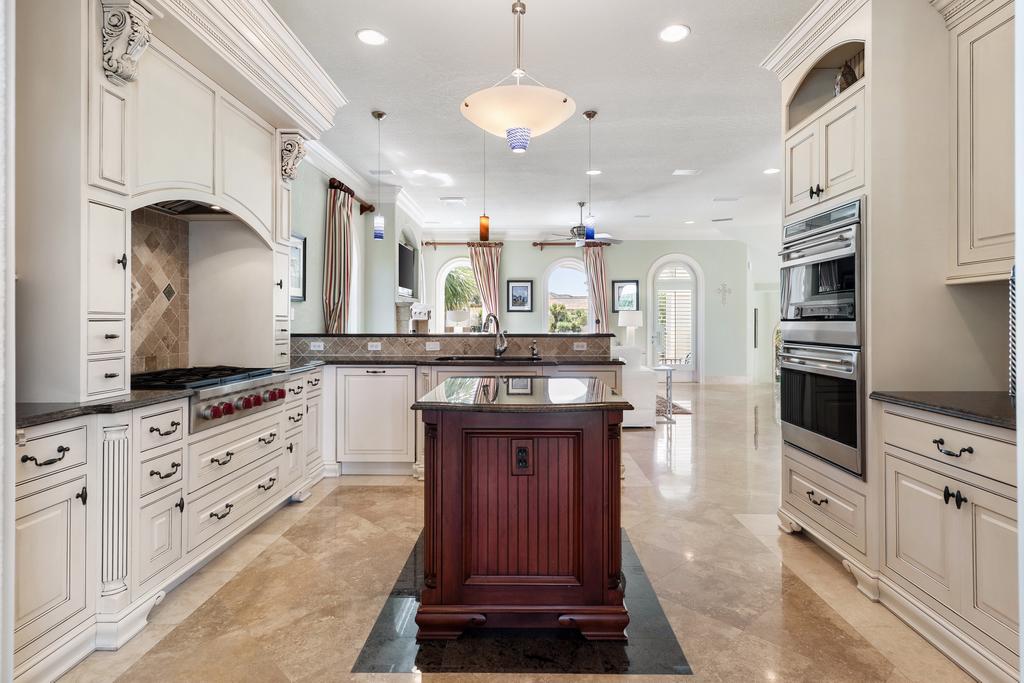 Gourmet Kitchen With Bar Seating On 2nd Floor