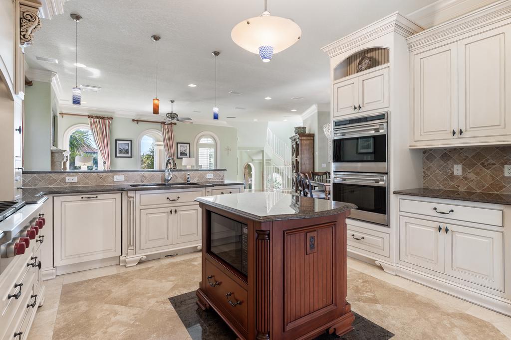 Gourmet Kitchen With Bar Seating On 2nd Floor