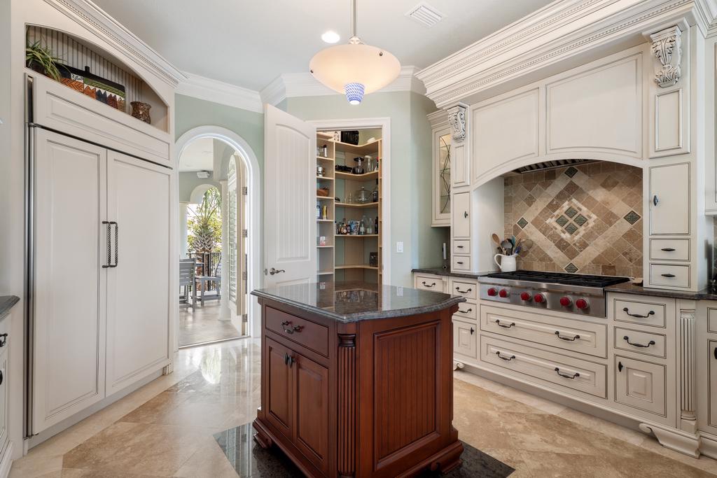 Gourmet Kitchen With Bar Seating On 2nd Floor