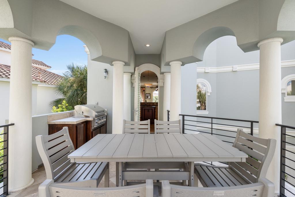2nd Floor Balcony With Grill and Dining Area