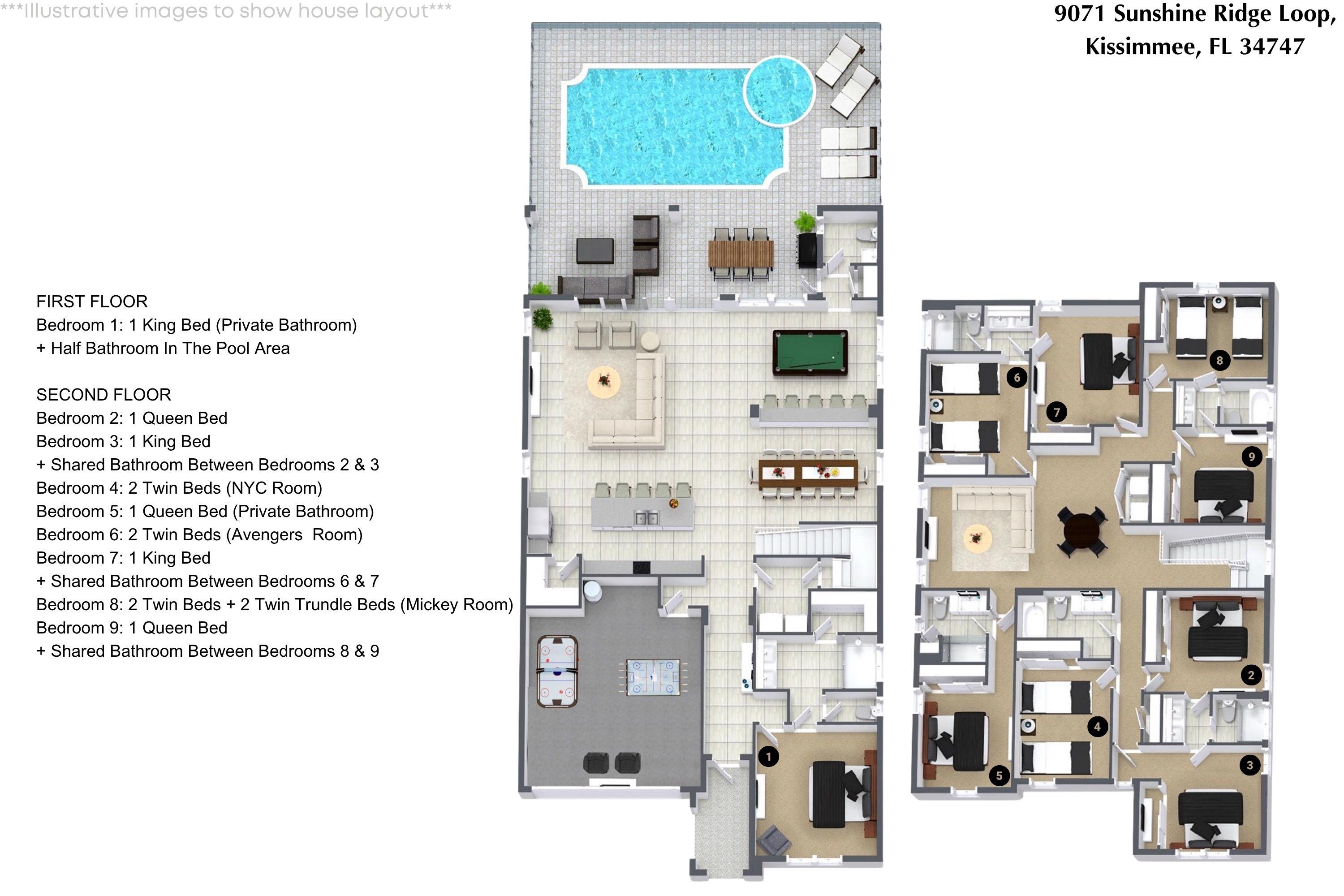 9 bedroom vacation house at Solara Resort - Image 57