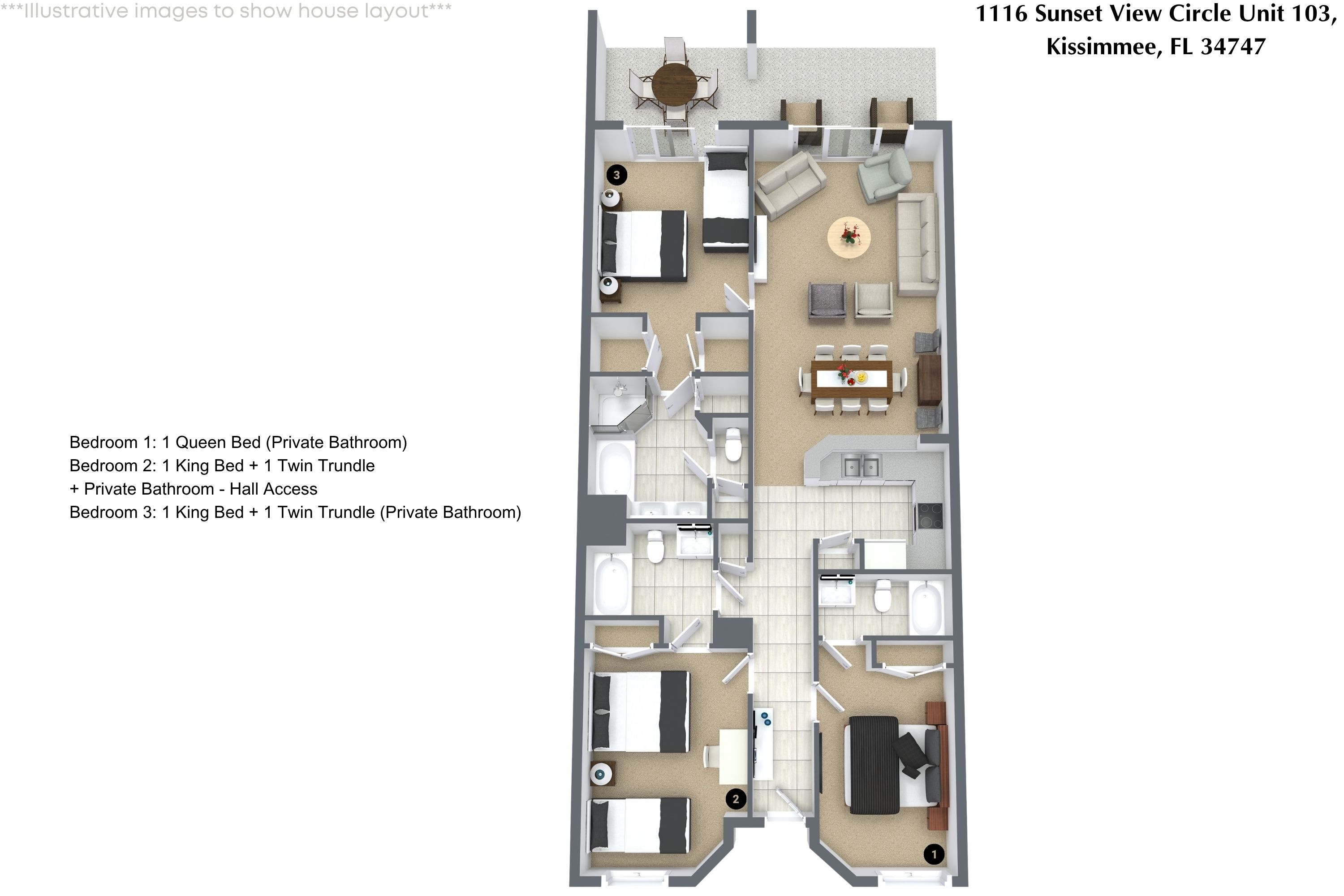 3 bedroom vacation apartment at Reunion - Image 36