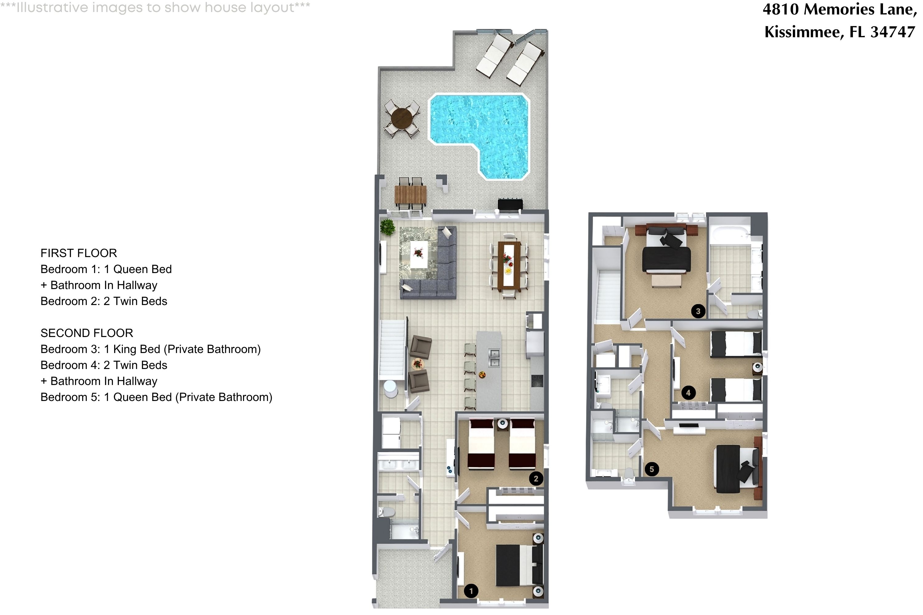 5 bedroom vacation townhouse at Storey Lake - Image 33
