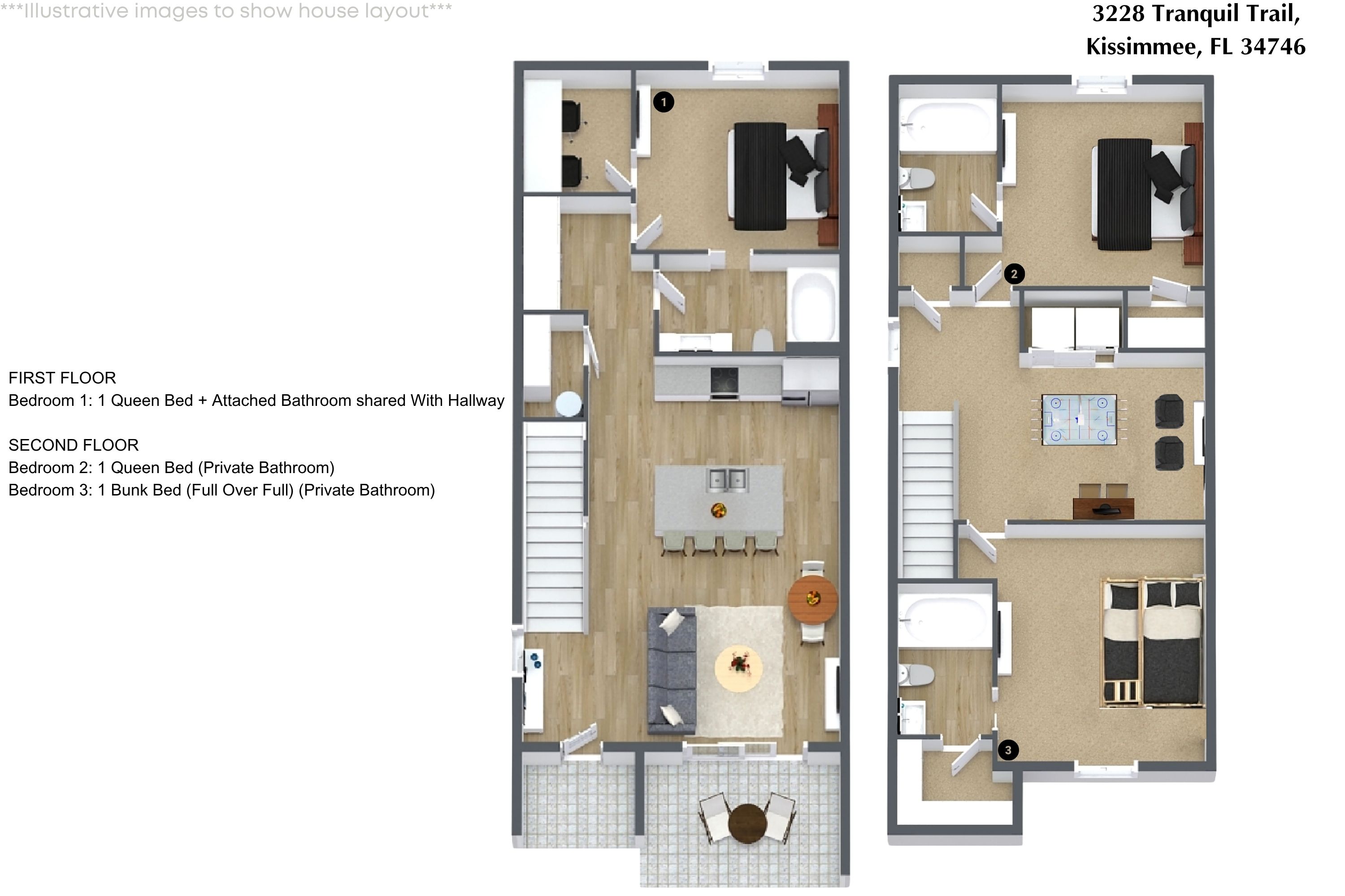 3 bedroom vacation townhouse at The Hub at Westside - Image 31