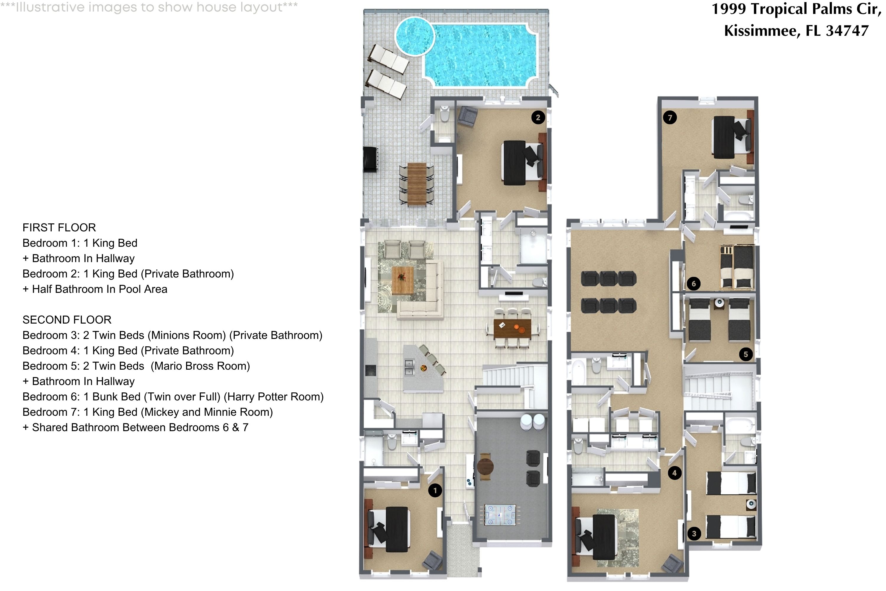 7 bedroom vacation house at Solara Resort  - Image 55