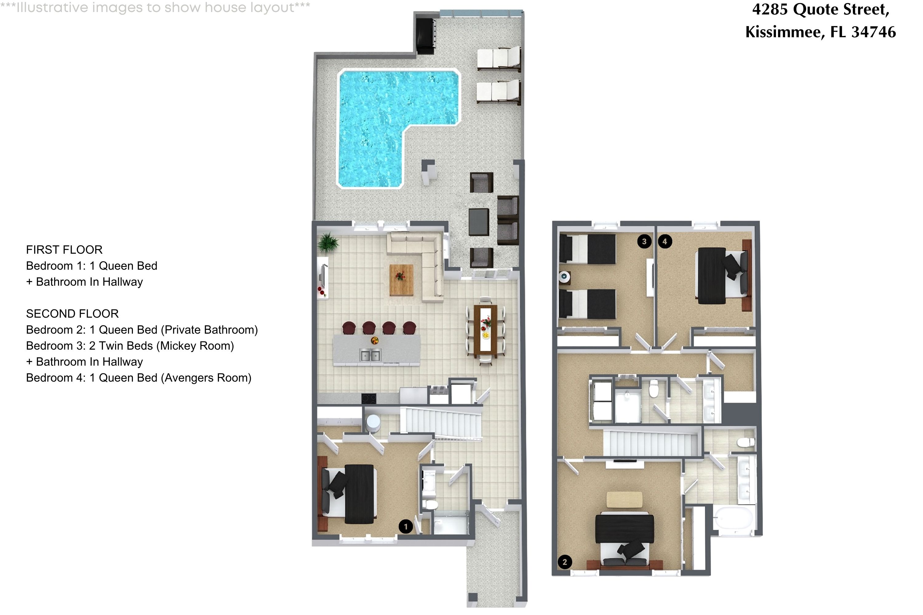 4 bedroom vacation townhouse at Storey Lake - Image 28
