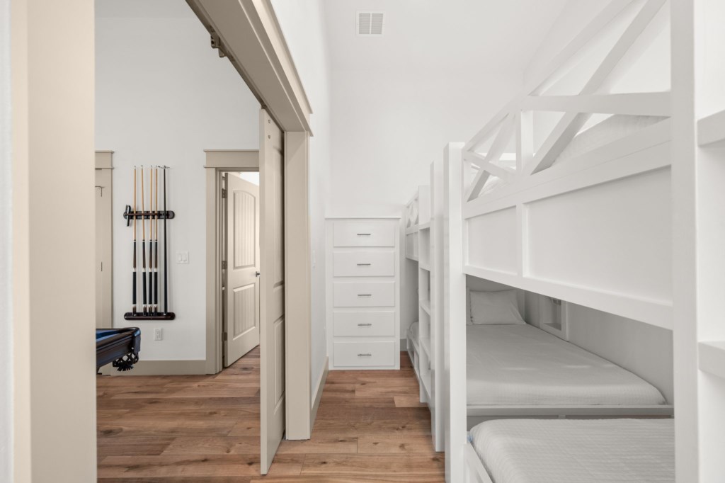 Bunk Room With 6 Full Beds and Private Bathroom On 3rd Floor