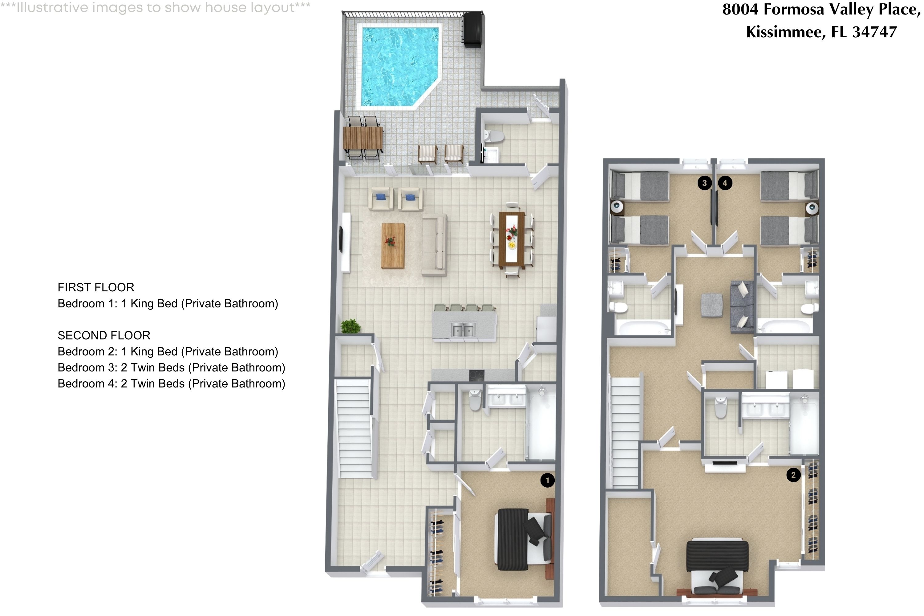 4 bedroom vacation house at Formosa Valley - Image 39
