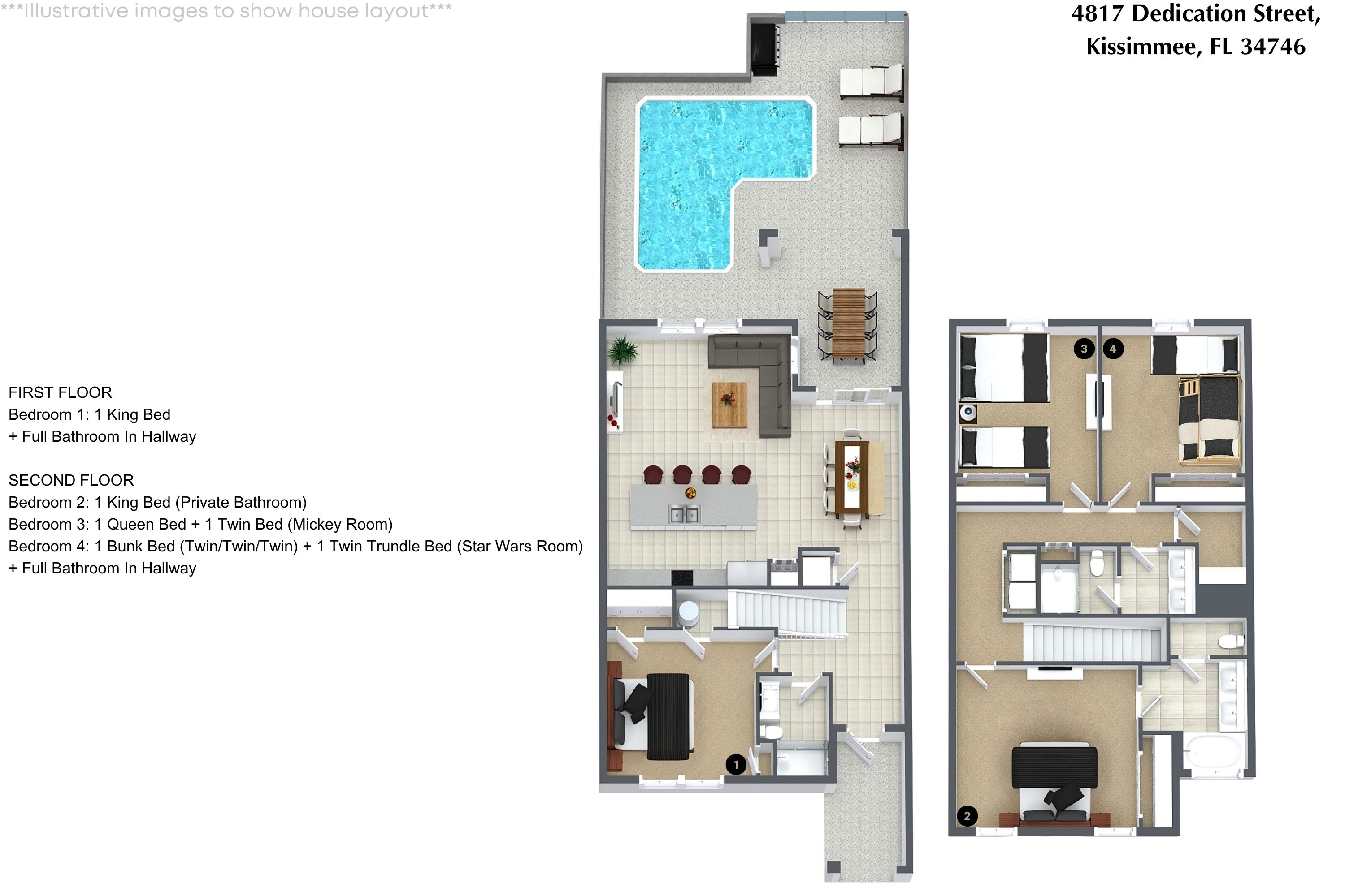 4 bedroom vacation townhouse at Storey Lake - Image 31