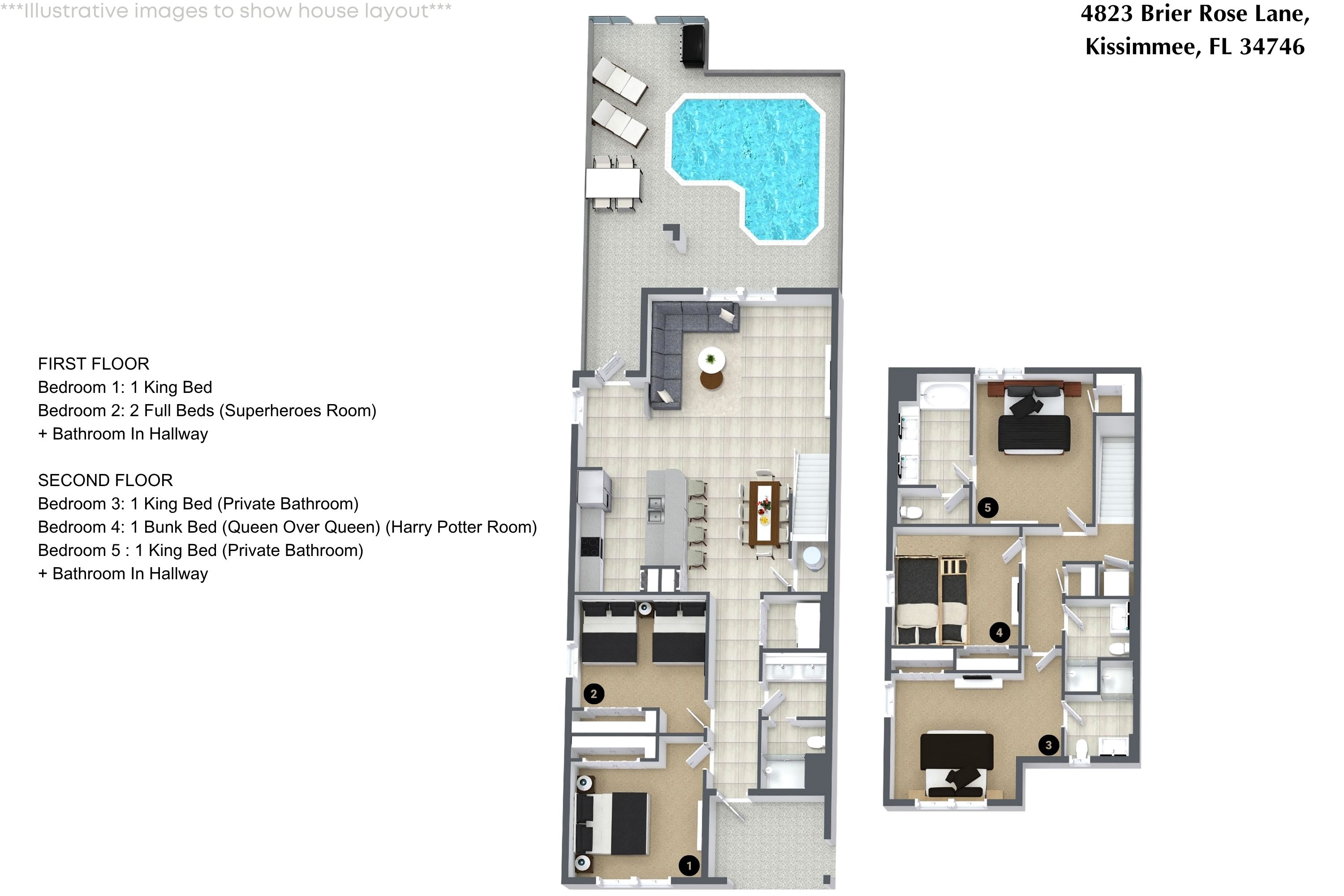 5 bedroom vacation townhouse at Storey Lake - Image 37