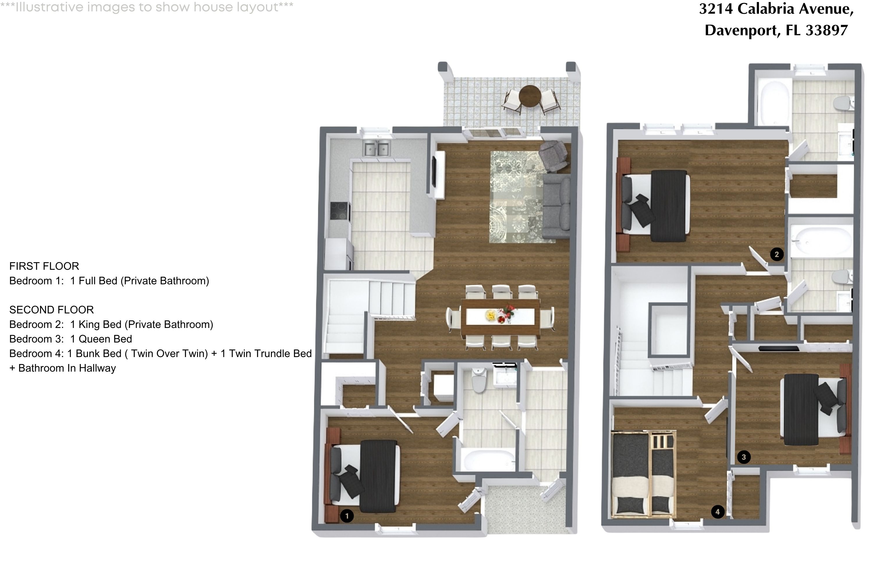 4 bedroom vacation townhouse at Regal Palms Resort & Spa at Highlands Reserve - Image 37