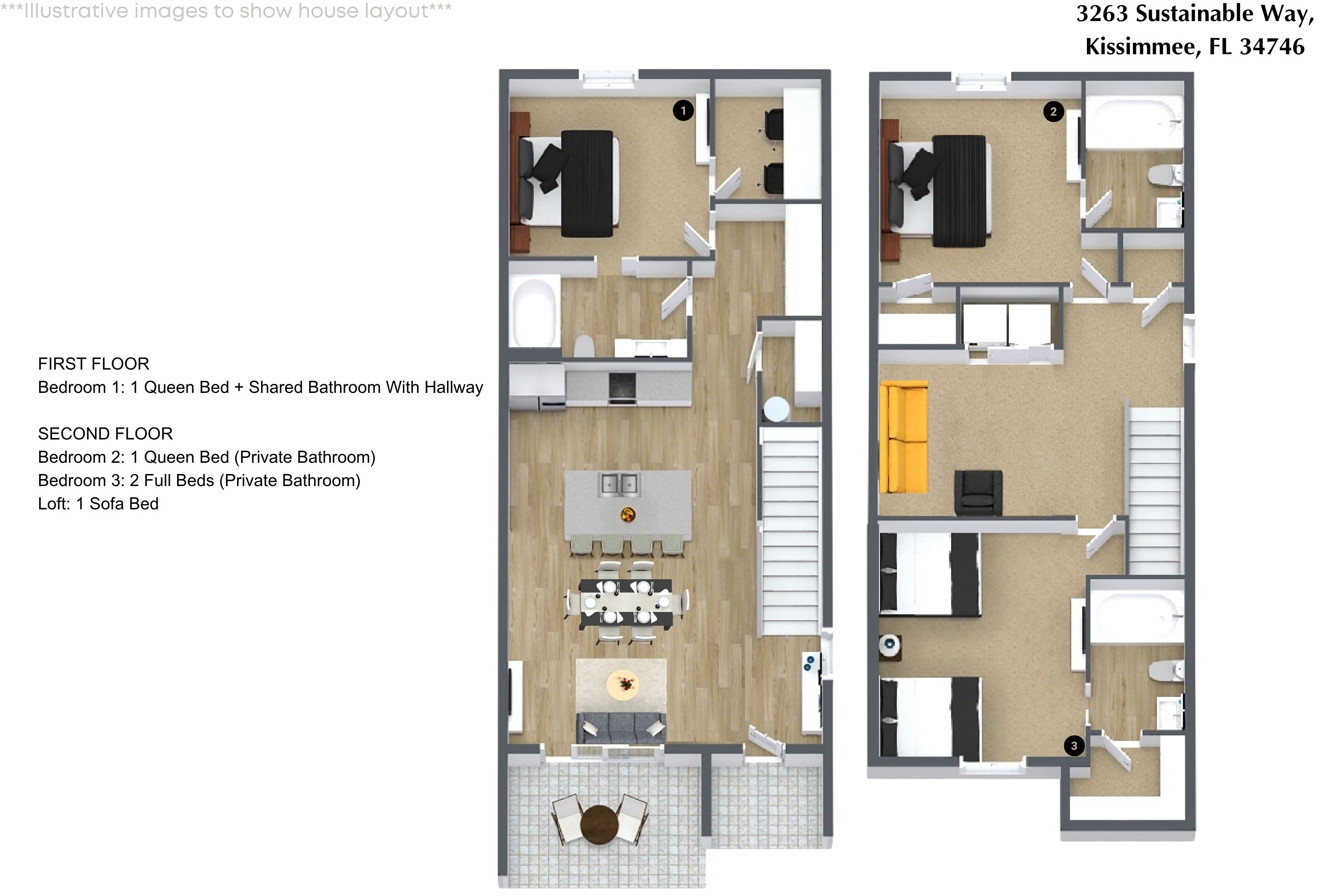 3 bedroom vacation townhouse at The Hub at Westside Reserve - Image 27