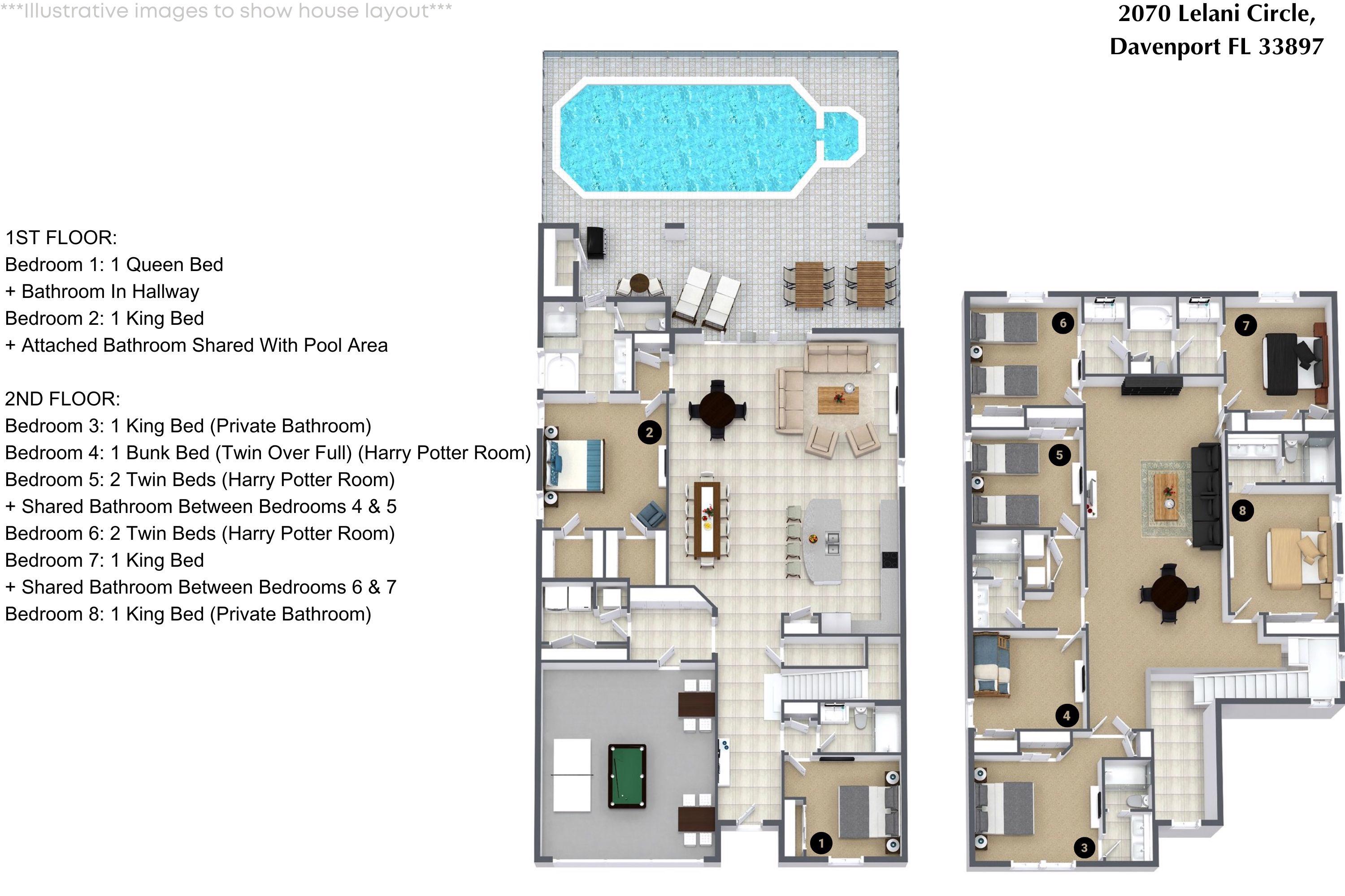 8 bedroom vacation house at Windsor Island Resort - Image 58