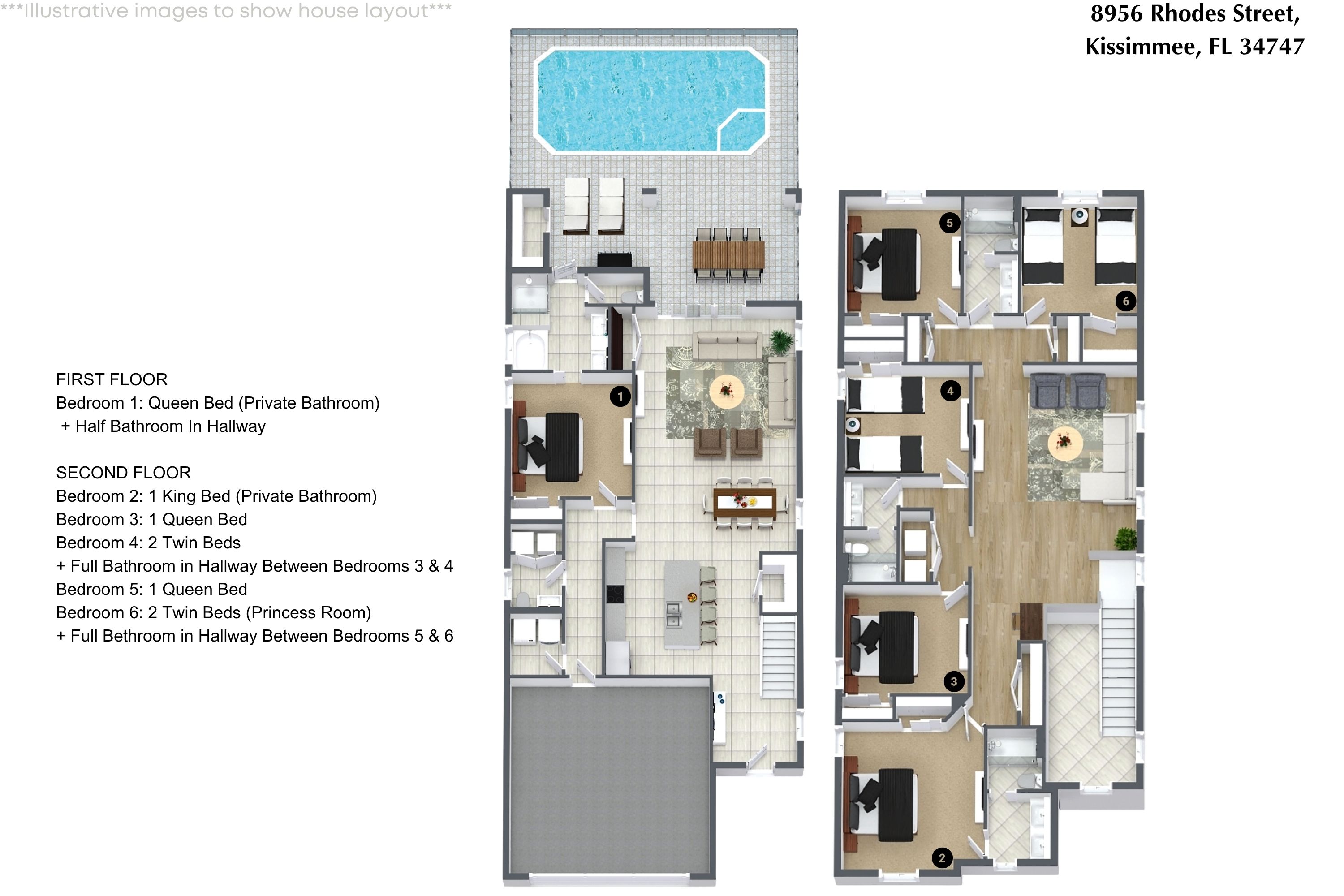 6 bedroom vacation house at Windsor at Westside - Image 49