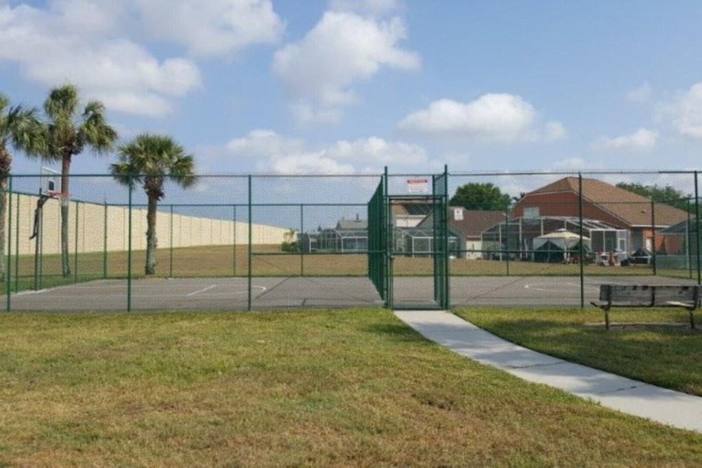 Access to the community basketball courts is available to all guests, located just a short walk from the property