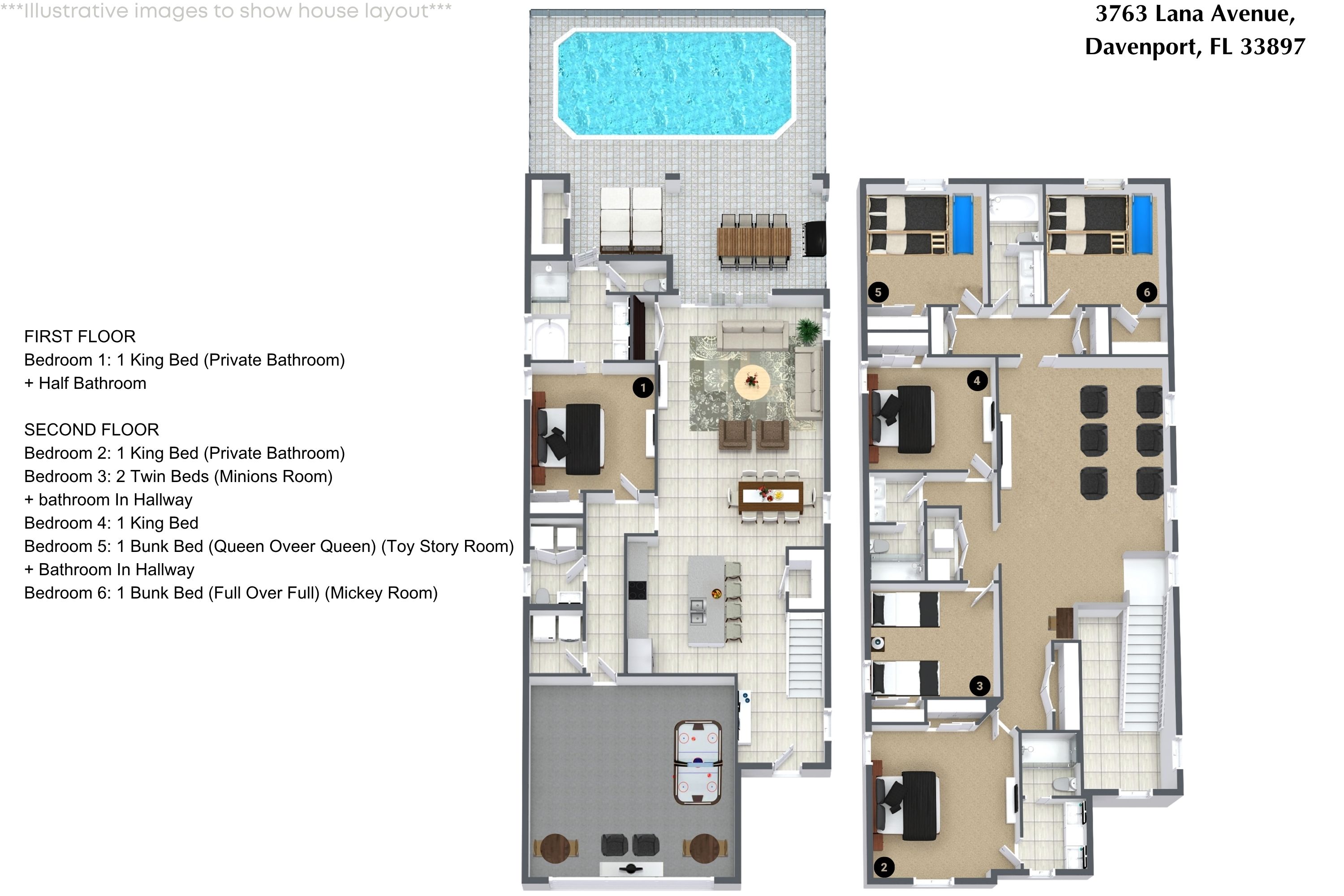 6 bedroom vacation house at Windsor Island Resort - Image 53
