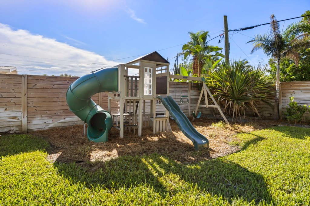 Fully Fenced Backyard with a playground — 125 W Gadsden Lane, photo 24 of 48