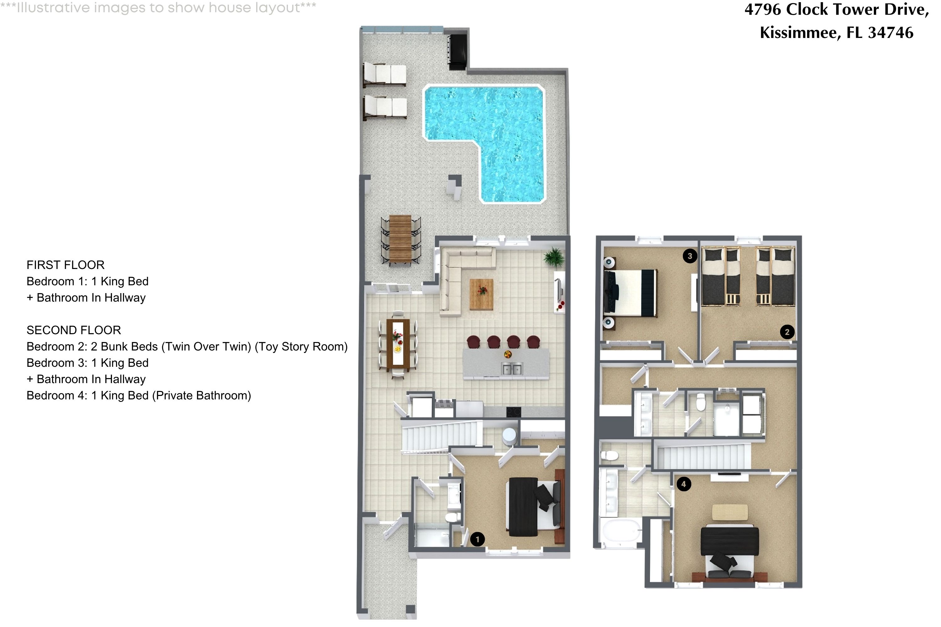 4 bedroom vacation townhouse at Storey Lake - Image 36