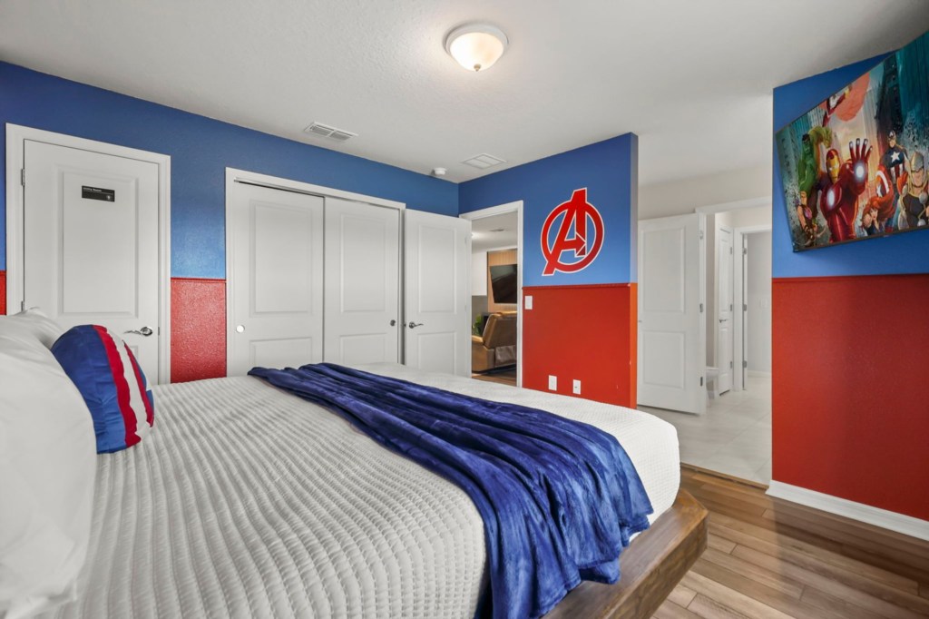 Avengers - themed bedroom — 15996 Sandy Cliffs Drive, photo 26 of 84