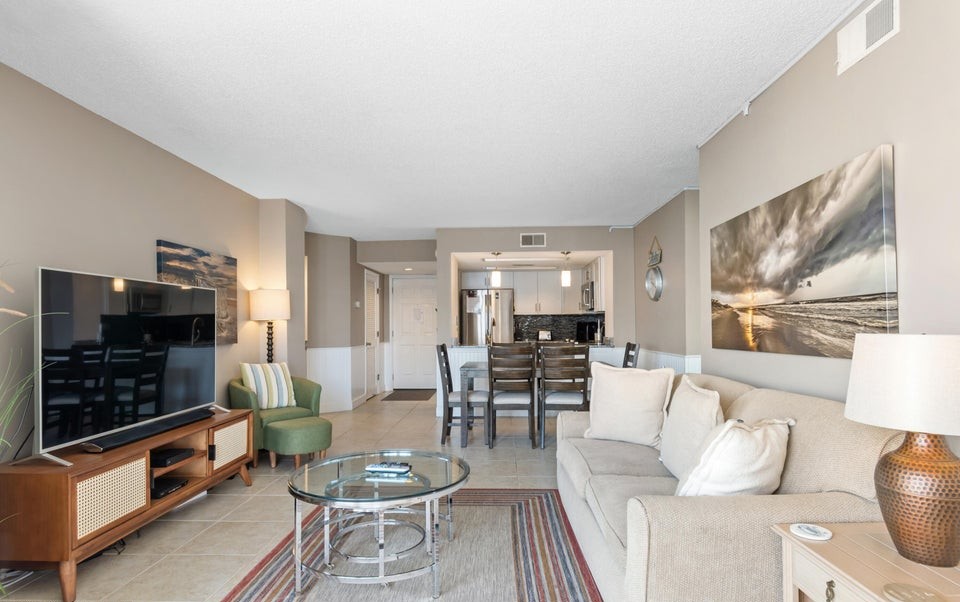 Living room from balcony doors