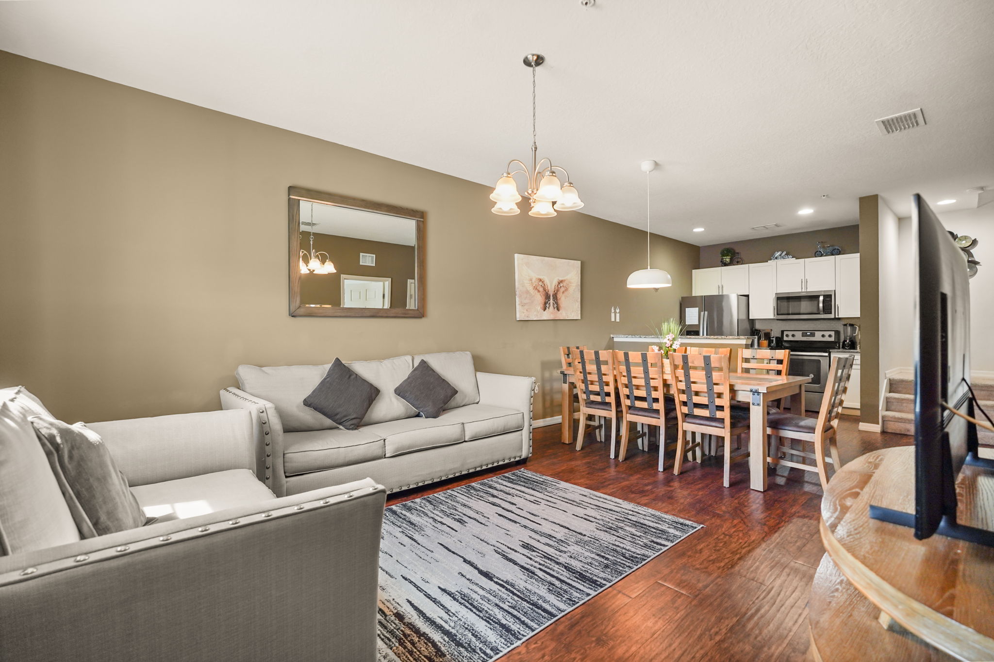 Living area — 3227 Cupid Place, 3-bedroom vacation townhouse at West Lucaya in Kissimmee, FL
