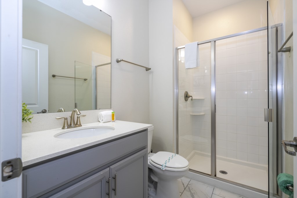 First floor bathroom w/ walk in shower